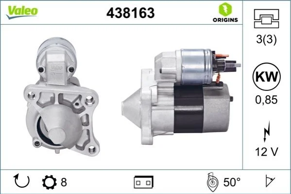 <strong>Стартер (новий) VALEO 438163 (фото 1)</strong>