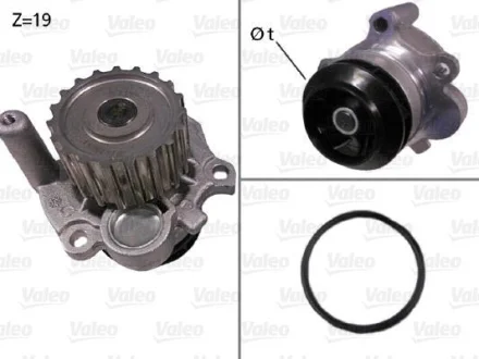 VW помпа води AUDI,SEAT,SKODA для VALEO 506533 фото товару