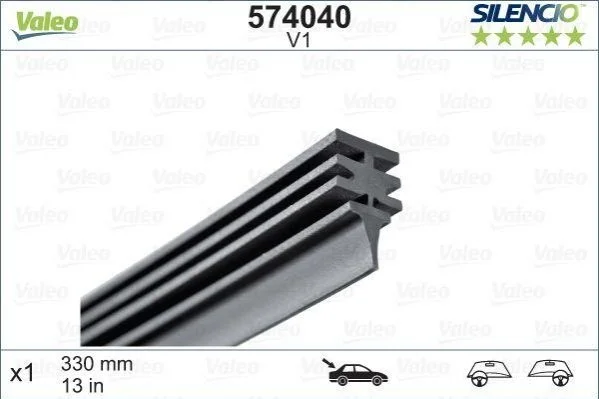 <strong>Гума для склоочисника VALEO 574040 (фото 1)</strong>