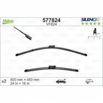 Щітка склоочисника для Alfa Romeo, Volkswagen VALEO 577824 фото товару