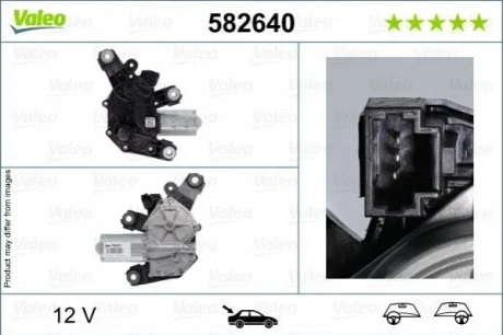 Двигун склоочисника Valeo для VALEO 582640 фото товару