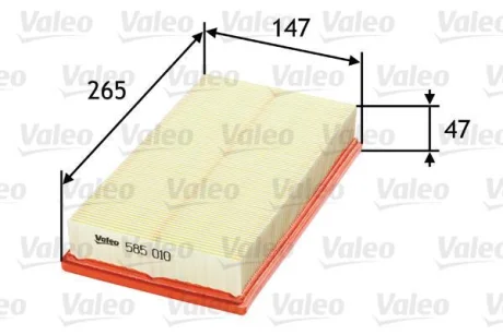 Фільтр повітряний для VALEO 585010 фото товара