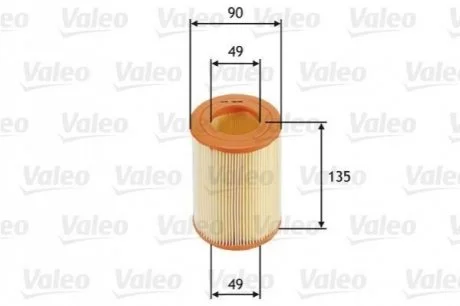 Фільтр повітряний для VALEO 585681 фото товару