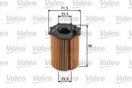 Фільтр масляний для VALEO 586500 фото товару