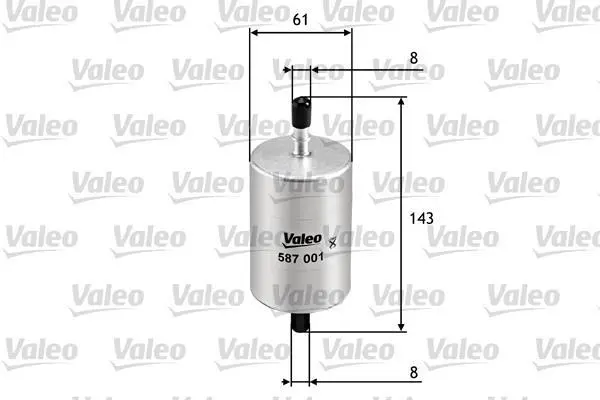 <strong>Фильтр топливный VALEO 587001 (фото 1)</strong>