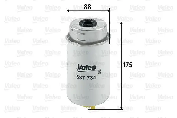 <strong>Фільтр паливний FORD TRANSIT 2.0-2.4 DI 00-06 (вир-во) VALEO 587734 (фото 1)</strong>