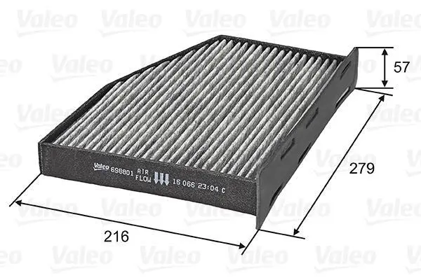 <strong>Фильтр салона с активированным углем VALEO 698801 (фото 1)</strong>