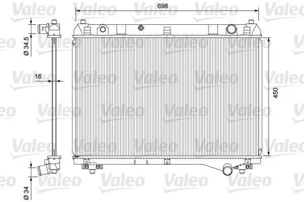 <strong>Радіатор охолоджування VALEO 701722 (фото 1)</strong>
