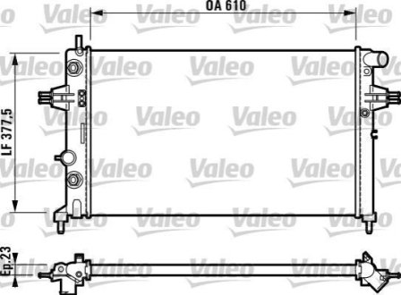 Радіатор охолоджування Valeo 732549 (фото 1)