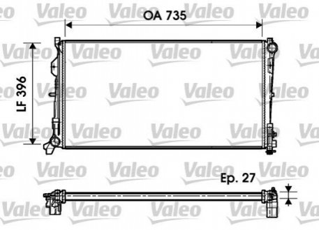 Радиатор охлаждения Valeo 732956 фото товара