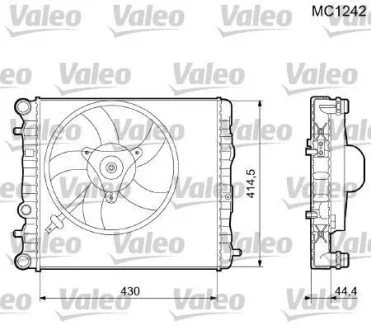 Радіатор для Skoda, Seat, Volkswagen VALEO 733062 фото товару