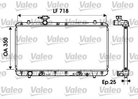 Радіатор охолоджування для VALEO 734165 фото товара