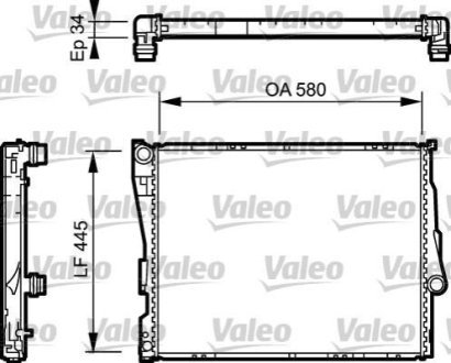 Радіатор охолоджування Valeo 734276 фото товару