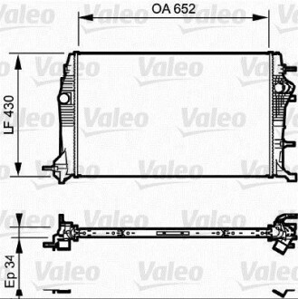 Радіатор охолодження двигуна Valeo 735181 фото товару