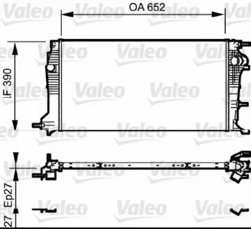 Радіатор для Renault VALEO 735182 фото товару