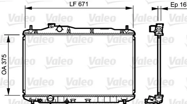 <strong>Радіатор системи охолодження VALEO 735243 (фото 1)</strong>