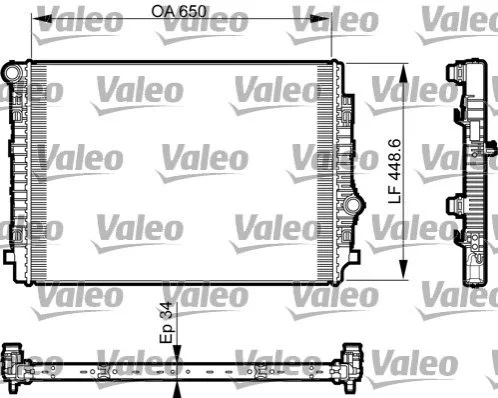 <strong>Радіатор охолоджування VALEO 735549 (фото 1)</strong>