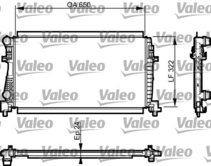 Радіатор охолодження двигуна Valeo 735557 фото товару