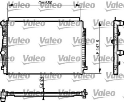 Радіатор охолоджування Valeo 735559 фото товара