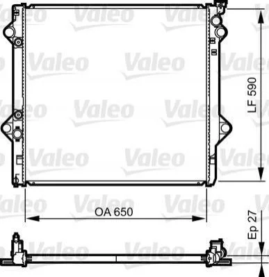 <strong>Радіатор системи охолодження VALEO 735569 (фото 1)</strong>