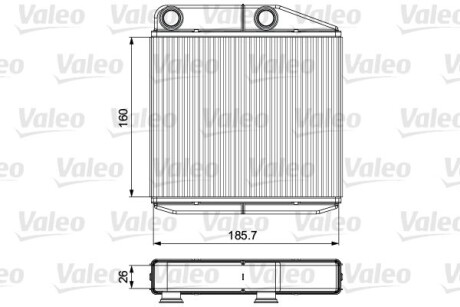 Радіатор (теплообмінник) опалення салону Valeo 811502