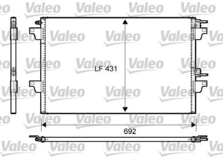 Конденсатор без хладогену Valeo 814007 фото товара