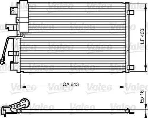 <strong>Конденсер кондиціонера VALEO 814010 (фото 1)</strong>