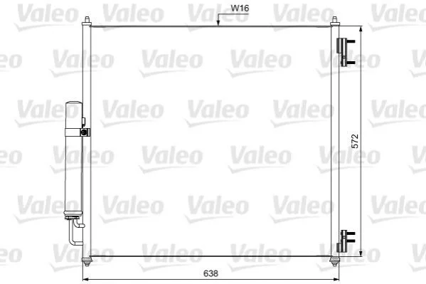 <strong>Радіатор кондиціонера VALEO 814053 (фото 1)</strong>