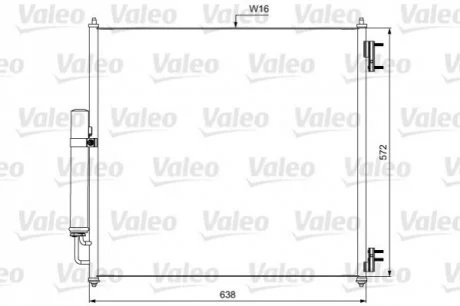 Радіатор кондиціонера для Land Rover VALEO 814053 фото товару