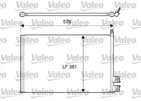 Конденсатор кондиціонера FORD FIESTA (вир-во) для VALEO 814083 фото товару