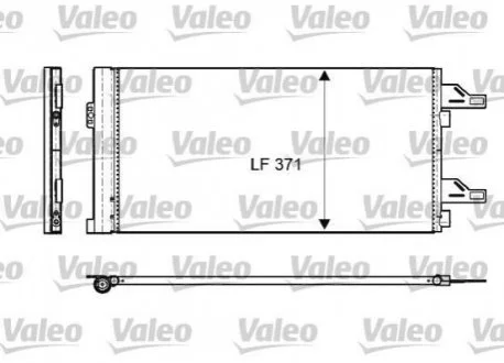 Радіатор кондиціонера для Fiat, Peugeot, Citroen VALEO 814085 фото товару