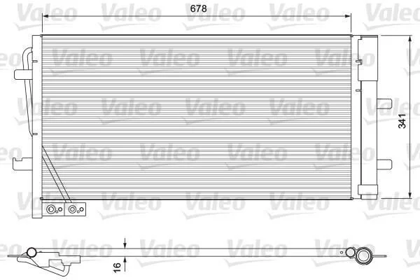 <strong>Радіатор кондиціонера VALEO 814169 (фото 1)</strong>