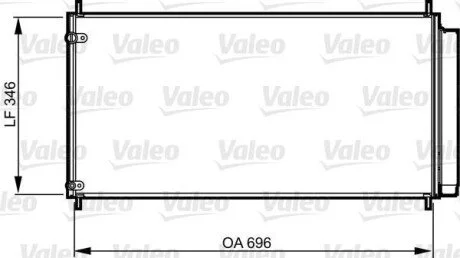 Радіатор кондиціонера для Toyota VALEO 814205 фото товару