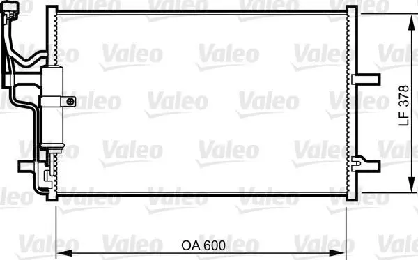 <strong>Конденсатор кондиціонера (з осушувачем) MAZDA 3, 5 1.3-2.3 10.03-05.10 VALEO 814265 (фото 1)</strong>