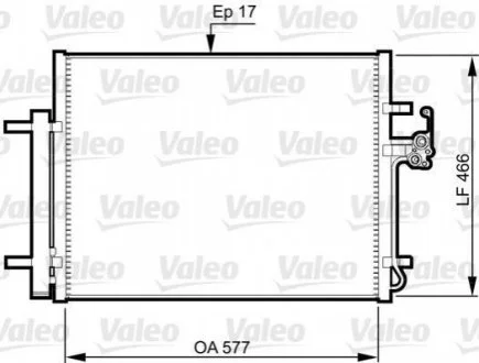 Радіатор кондиціонера для Volvo, Land Rover VALEO 814360 фото товару