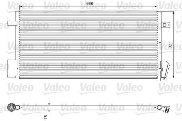 <strong>Радіатор кондиціонера VALEO 814377 (фото 1)</strong>