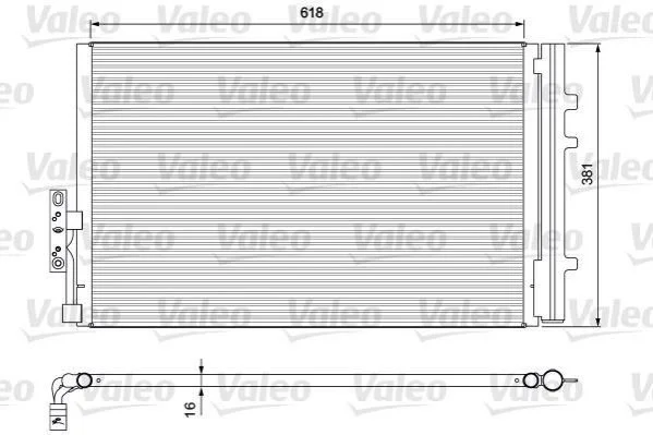 <strong>Радіатор кондиціонера VALEO 814386 (фото 1)</strong>
