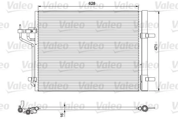 <strong>Радіатор кондиціонера VALEO 814390 (фото 1)</strong>