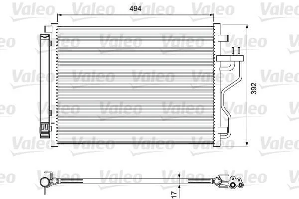 <strong>Радіатор кондиціонера SPORTAGE 2.0 CRDi 10-15 VALEO 814396 (фото 1)</strong>