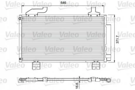 Радіатор кондиціонера для Honda VALEO 814417 фото товару