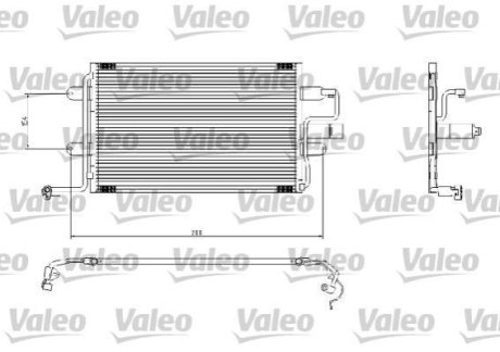 Радіатор кондиціонера Valeo 817244