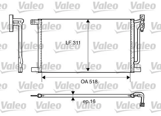 <strong>Радіатор кондиціонера BMW X3 (E83) 2.0-3.0 04-11 VALEO 817405 (фото 1)</strong>