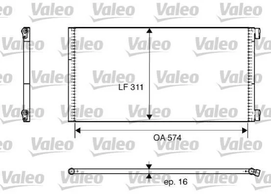 <strong>Конденсатор кондиціонера VALEO 817684 (фото 1)</strong>