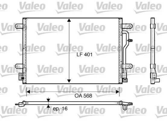 <strong>Конденсатор кондиціонера VALEO 817741 (фото 1)</strong>