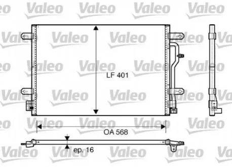 Конденсатор кондиціонера для VALEO 817741 фото товару