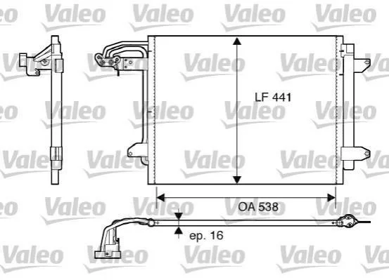 <strong>Радіатор кондиціонера VALEO 817806 (фото 1)</strong>