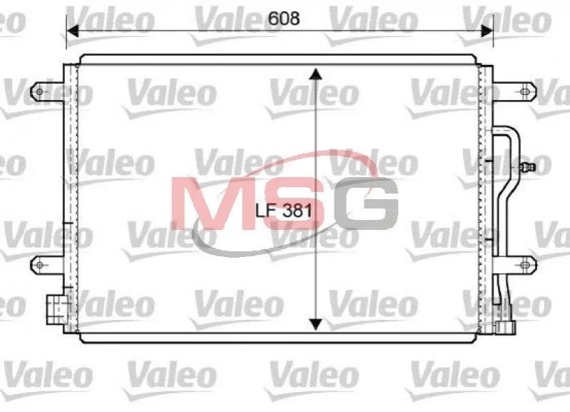 <strong>Радіатор кондиціонера VALEO 818190 (фото 1)</strong>