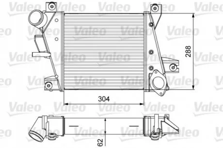 Радіатор наддуву для Nissan VALEO 818360 фото товару