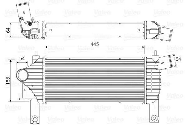<strong>Радіатор наддуву VALEO 818608 (фото 1)</strong>