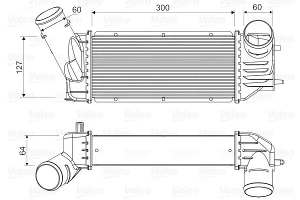 <strong>CITROEN Радіатор турбокомпресора XSARA (N1) 2.0 HDi 109 01-05 VALEO 818648 (фото 1)</strong>